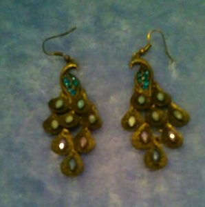 Peacock  earrings